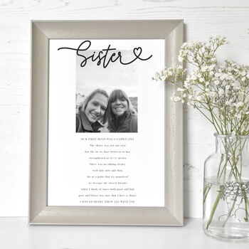 Personalised Photograph Sister Print, 2 of 4