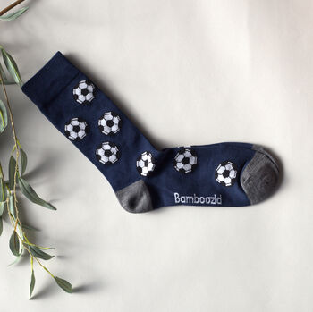 Personalised Bamboo Football Socks Gift, 2 of 3