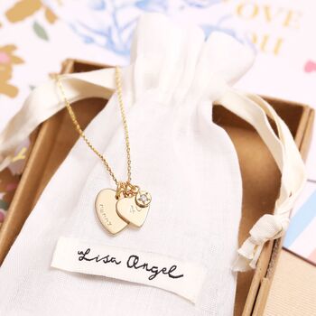 Personalised Heart And Birthstone Charm Bracelet, 2 of 11