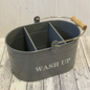 Washing Up Tidy Tin In French Grey, thumbnail 3 of 3