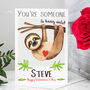 Personalised Sloth Valentine's Card, thumbnail 1 of 6