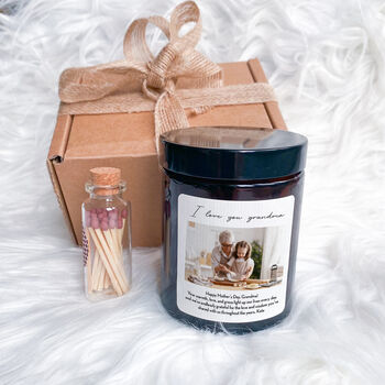 Photo Scented Candle With Custom Text, 5 of 8