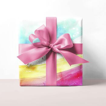 Luxury Abstract Rainbow Wrapping Paper, 5 of 7