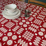 Welsh Blanket Print Oilcloth Tablecloth, thumbnail 1 of 10