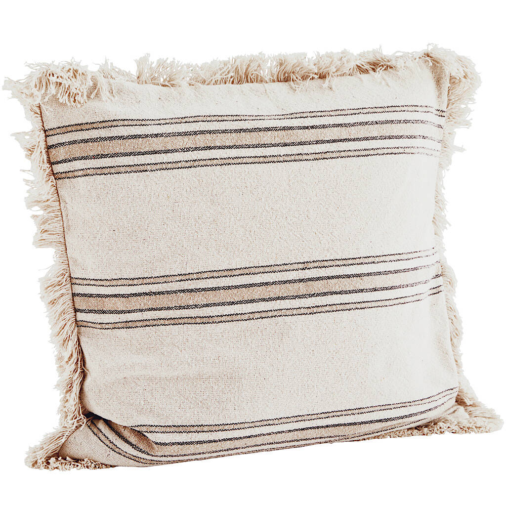 Printed Cushion Cover With Fringe By The Forest & Co