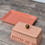 'Butter Me Up' Pink Butter Dish, thumbnail 2 of 4