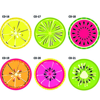 Ceramic Citrus Fruit Slice Drinks Coasters, 2 of 5