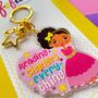Biracial Princess Keyring, thumbnail 2 of 5