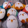 Colourful Penguin Handmade Felt Decoration, thumbnail 3 of 10
