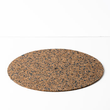 Navy Round Speckled Cork Placemat, 3 of 3