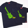 Personalised Dad And Child Rock Star T Shirt Set, thumbnail 2 of 8