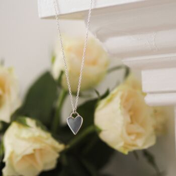 Personalised Solid Silver Heart Necklace, 5 of 6