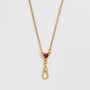 Gold Love Heart Clasp Chain Necklace, thumbnail 1 of 8
