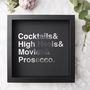 Framed Personalised Favourite Things Print, thumbnail 4 of 6