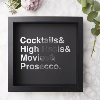 Framed Personalised Favourite Things Print, 4 of 6