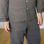 Personalised Men’s Dotted Heritage Pyjama Set Premium Cotton, thumbnail 4 of 7