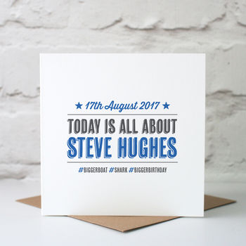 Personalised 'Hashtag' Card, 10 of 10