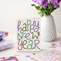 Happy New Year Typography Card, thumbnail 1 of 2
