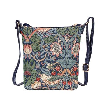 William Morris Strawberry Thief Holdall+Gift Sling Bag, 9 of 12