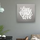 'live Laugh Love' Illuminated Mirror By Glas Design ...