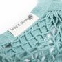 Organic Cotton Tote Bag Blue Crochet, thumbnail 4 of 4