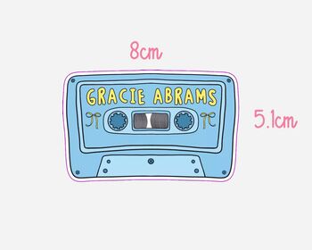 Gracie Abrams Inspired Cassette Tape Sticker, 2 of 2