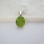 Round Peridot Silver Necklace, thumbnail 5 of 5