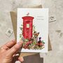 Christmas Postbox Six Cards And Envelopes, thumbnail 1 of 5