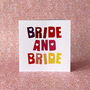 Bride And Bride Wedding Card, thumbnail 1 of 2