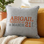 Personalised 21st Birthday Cushion, thumbnail 6 of 11