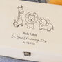 Personalised Safari Keepsake Gift For Boy Or Girl Nursery Room Toy Box, thumbnail 3 of 3