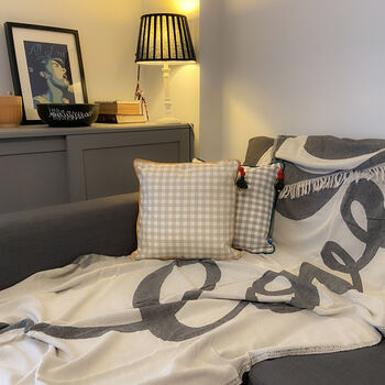 Personalised Love Texted Throw, Anniversary Gift, 10 of 11