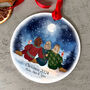 Personalised Mother And Daughters Christmas Bauble – Custom Back View Winter Scene Ornament, thumbnail 1 of 5