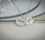 Personalised Paw Print Necklace Silver Plated, thumbnail 1 of 6