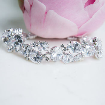 Oval And Solitaire Crystal Bracelet, 5 of 5