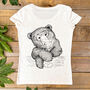 Cocktail Bear Women's Organic T Shirt, thumbnail 4 of 7
