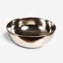Hammered Copper Foot Soak Bowl With Silver Finish, 350 Mm Diameter, thumbnail 3 of 4