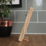Striped Wood Clock For Wall Or Free Standing, thumbnail 3 of 6