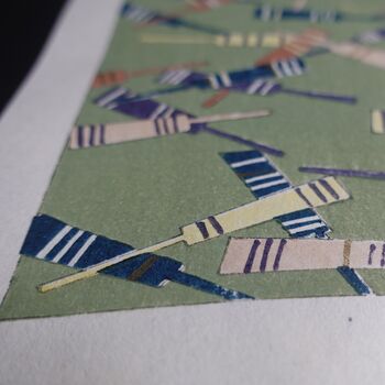 Green Cricket Bat Art Print, 9 of 9