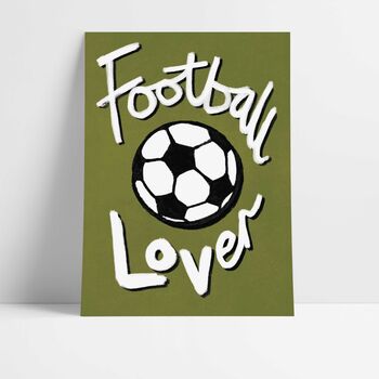 Football Lover Art Print, 8 of 11