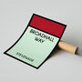 Broadhall Way Monopoly Stevenage Football Print, thumbnail 2 of 2