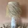 Rock The Kasbah White Ceramic Lamp With Palm Shade, thumbnail 1 of 4