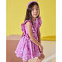 Pinko Girls Cotton Dress With Matching Hairband, thumbnail 3 of 7