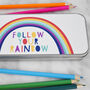 Children's Rainbow Personalised Pencil Case, thumbnail 2 of 4