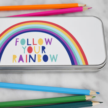 Children's Rainbow Personalised Pencil Case, 2 of 4