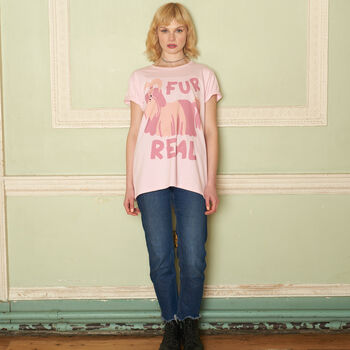 Fur Real Women's Slogan T Shirt, 3 of 5