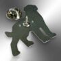 Origami Rottweiler Dog Hard Enamel Pin Brooch, Gifts For Dog Lovers, thumbnail 6 of 8