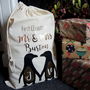 Personalised First Christmas Penguin Christmas Sack, thumbnail 2 of 2