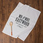 Personalised Mr And Mrs Anniversary Tea Towel Cotton, thumbnail 1 of 4