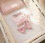 Personalised Baby Gift Set With Bunny Rattles, thumbnail 1 of 2